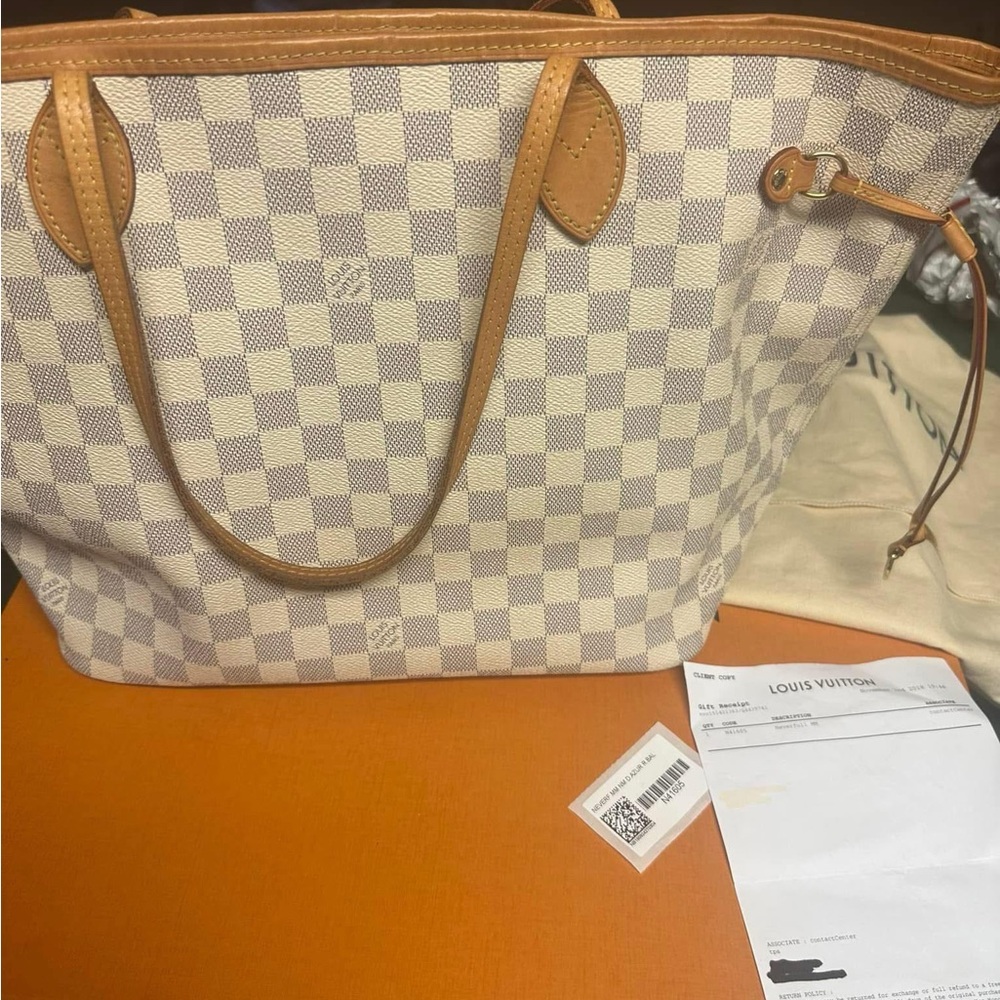 Louis Vuitton damier ballerine neverfull MM